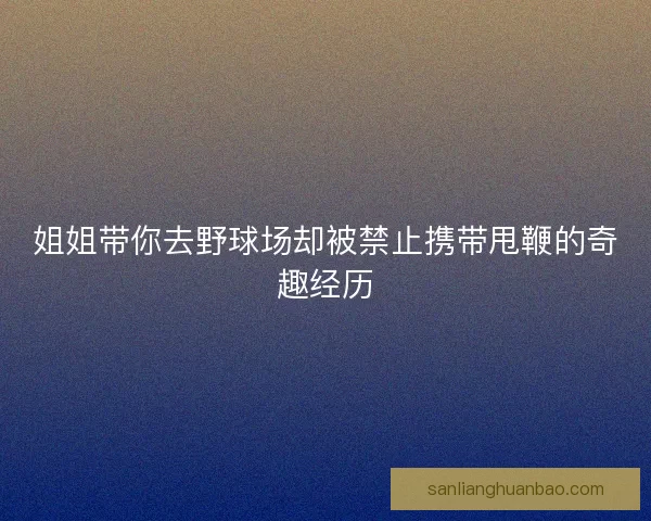 姐姐带你去野球场却被禁止携带甩鞭的奇趣经历